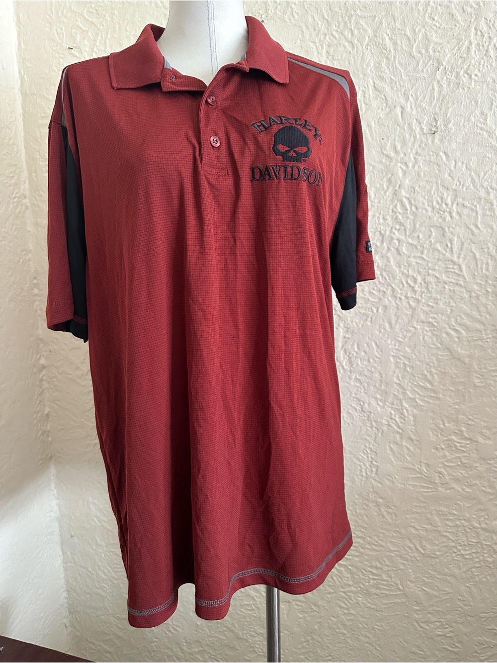 Harley-Davidson Men’s Skull Logo Polo Shirt XL